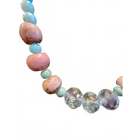 NEW A RARE BIRD women\'s blue skies necklace in blue